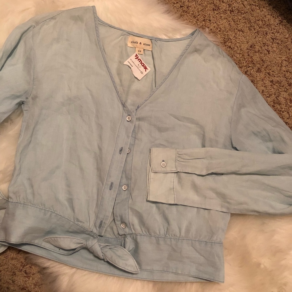 Cloth and stone crop top